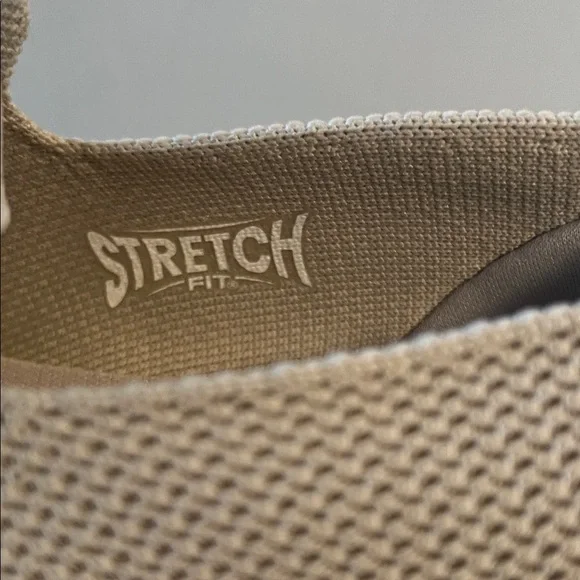 Women's Sketchers Air Cooled Stretch Fit Goga Mat Light Gray Slip-On Sneakers - Picture 4 of 7